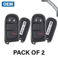 2 x 2013-2018 Dodge Ram / 3-Button Smart Key / PN: 56046954AG / GQ4-54T (OEM Refurb) (Bundle of 2)