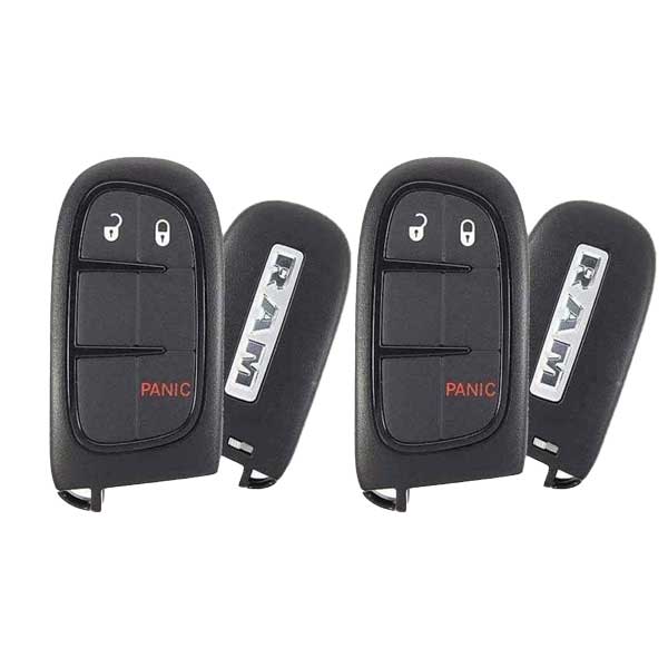 2 x 2013-2018 Dodge Ram / 3-Button Smart Key / PN: 56046954AG / GQ4-54T (OEM Refurb) (Bundle of 2)