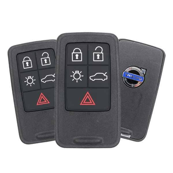 3 x 2007-2017 Volvo / 5-Button Smart Key w/ Approach Lights / PN: 30659607 / KR55WK49264 (OEM Refurb) (BUNDLE OF 3)