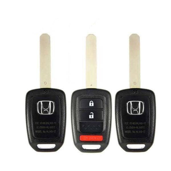 3 x 2013-2014 Honda CR-V Crosstour / 3-Button Remote Head Key / PN: 35118-TY4-A00 / MLBHLIK6-1T (OEM Refurb) (BUNDLE OF 
