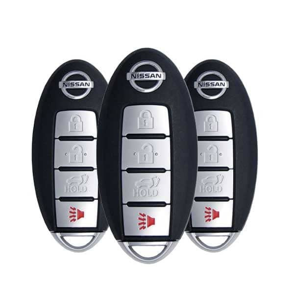 3 x 2015-2017 Nissan Murano / Pathfinder / 4-Button Smart Key / PN: S180144323 / KR5S180144014 (BUNDLE OF 3)