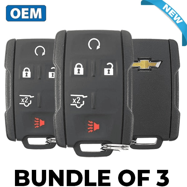 3 x 2015-2020 Chevrolet / 5-Button Keyless Entry Remote / PN: 13580081/ M3N32337100 (BUNDLE OF 3)