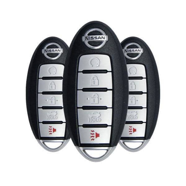 3 x 2016-2018 Nissan Maxima Altima / 5-Button Smart Key / PN: 285E3-4RA0B / KR5S180144014 / IC 204 (OEM Refurb) (BUNDLE 