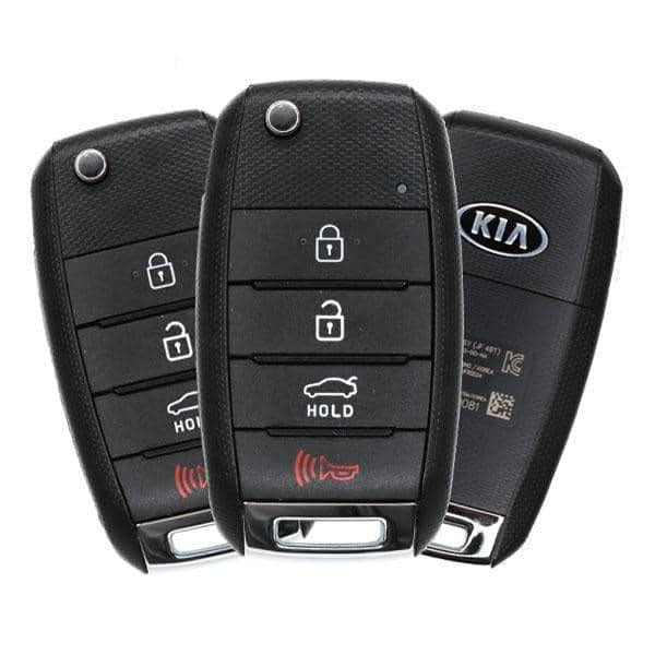 3 x 2016-2020 Kia Optima / 4-Button Flip Key / PN: 95430-D4010 / SY5JFRGE04 (JF 4BT) (OEM Refurb) (BUNDLE OF 3)