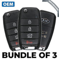 3 x 2016-2020 Kia Optima / 4-Button Flip Key / PN: 95430-D4010 / SY5JFRGE04 (JF 4BT) (OEM Refurb) (BUNDLE OF 3)