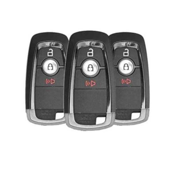 3 x Ford 2017-2022 / 3-Button Smart Key / PN: 164-R8163 / M3N-A2C93142300 (OEM) (Bundle of 3)