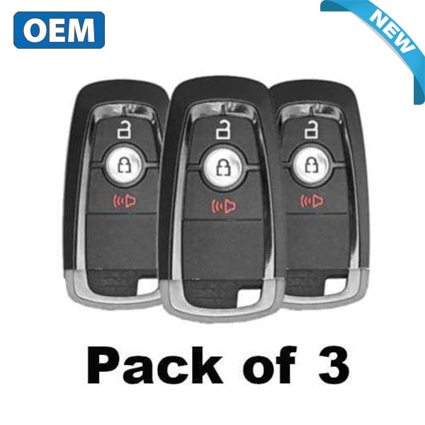 3 x Ford 2017-2022 / 3-Button Smart Key / PN: 164-R8163 / M3N-A2C93142300 (OEM) (Bundle of 3)