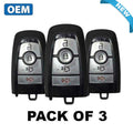 3 x Ford 2017-2022 / 4-Button Smart Key / PN: 164-R8150  / M3N-A2C93142300 / 315 MHz  (OEM) (Bundle of 3)