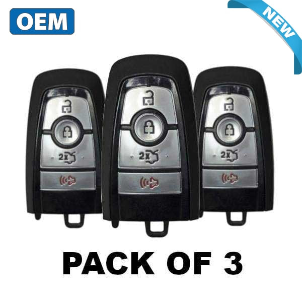 3 x Ford 2017-2022 / 4-Button Smart Key / PN: 164-R8150  / M3N-A2C93142300 / 315 MHz  (OEM) (Bundle of 3)