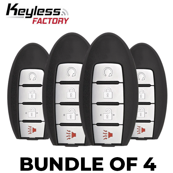 4 x 2017-2020 Nissan Rogue / 4-Button Smart Key / PN: 285E3-6FL2B / S180144109 / KR5S180144106 (Bundle of 4)