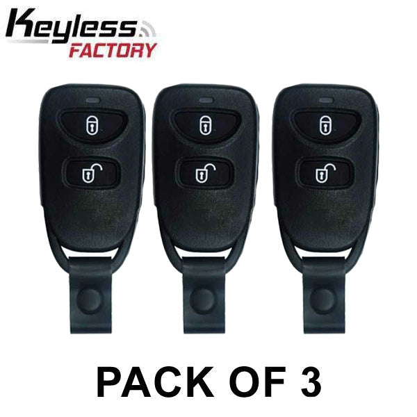 3 x 2006-2008 Hyundai Accent / 3-Button Keyless Entry Remote / PN: 95430-1E011 / PLNHM-T002 (AFTERMARKET) ﻿(Pack of 3)