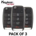 3 x 2014-2015 Kia Optima / 4-Button Flip Key / PN: 95430-2T560 / NYODD4TX1306-TFL (Pack of 3)