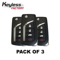 3 x 2010-2018 Toyota Subaru / 4-Button Flip Key NEW STYLE / HYQ12BBY (G Chip) (BUNDLE OF 3)