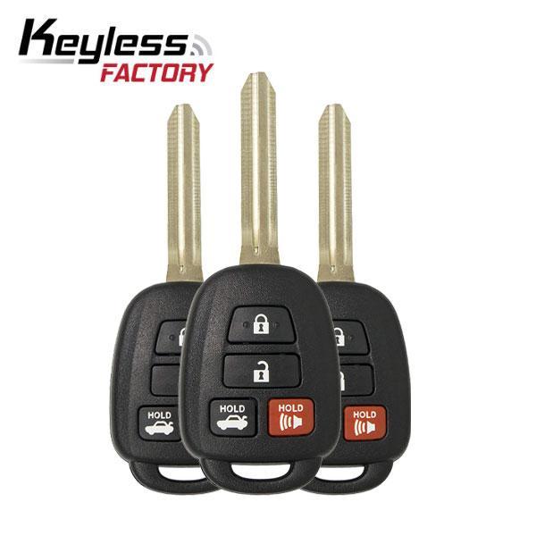 3 x 2014-2018 Toyota Camry / 4-Button Remote Head Key / HYQ12BDM (H Chip) / (Bundle of 3)