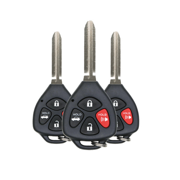 3 x 2013-2020 Subaru BRZ / Scion FR-S / 4-Button Remote Head Key / PN: 57497-CA110 / HYQ12BBY (G Chip) (Bundle of 3)