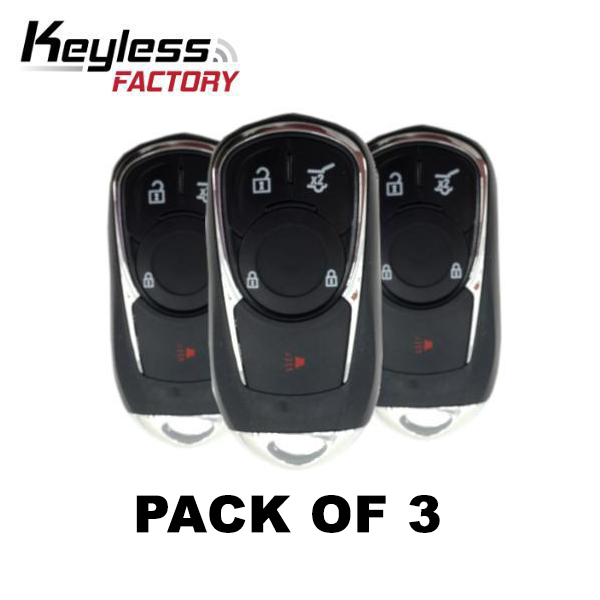 3 x 2017-2020 Buick Envision / 4-Button Smart Key / HYQ4AA (Bundle of 3)