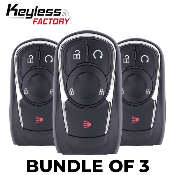 3 x 2018-2020 Buick Regal / 4-Button Smart Key / HYQ4EA (BUNDLE OF 3)