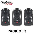 3 x 2018-2020 Buick / 5-Button Smart Key / PN: 13521090 / HYQ4EA (AFTERMARKET) (Pack of 3)