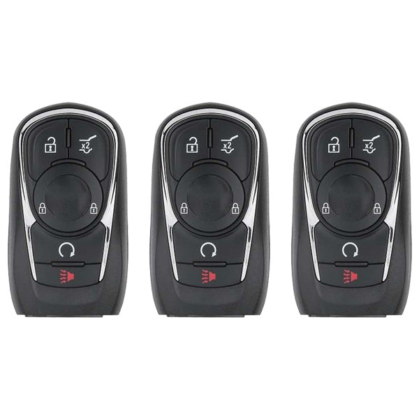 3 x 2018-2020 Buick / 5-Button Smart Key / PN: 13521090 / HYQ4EA (AFTERMARKET) (Pack of 3)