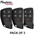 3 x 2021-2025 Buick Envision GMC Yukon Chevrolet Tahoe Suburban / 5-Button Smart Key / PN: 13537956 / HUFGM2718 (AFTERMA