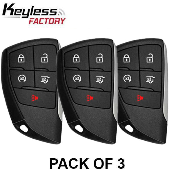 3 x 2021-2025 Buick Envision GMC Yukon Chevrolet Tahoe Suburban / 5-Button Smart Key / PN: 13537956 / HUFGM2718 (AFTERMA