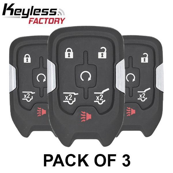 3 x 2015-2020 GMC Chevrolet / 6-Button Smart Key / HYQ1AA (3xRSK-GM-STY6) (Pack of 3)
