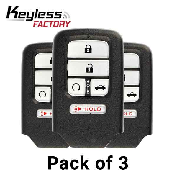 3 x 2016-2021 Honda Civic / 5-Button Smart Key / PN: A2C92005700 / KR5V2X (AFTERMARKET) (Bundle of 3)