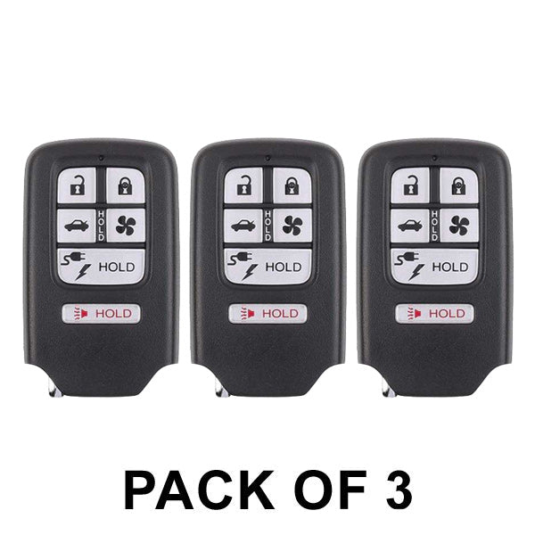 3 x 2018-2021 Honda Clarity / 6-Button Smart Key / PN: 72147-TRW-A01 / KR5V2X V42 (AFTERMARKET) (Pack of 3)