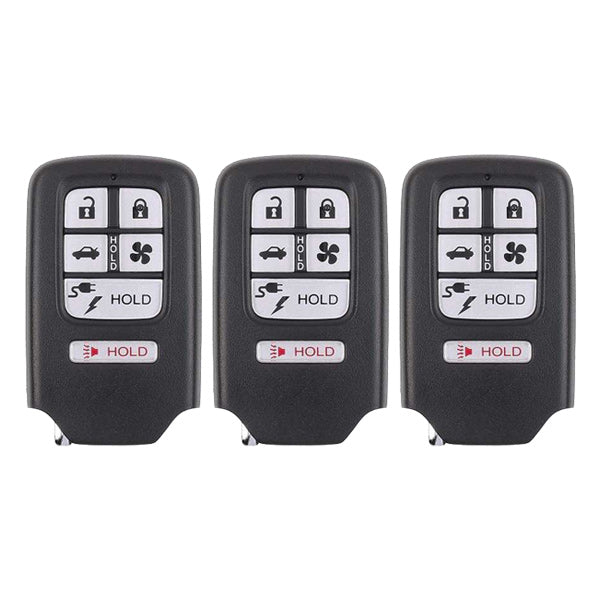 3 x 2018-2021 Honda Clarity / 6-Button Smart Key / PN: 72147-TRW-A01 / KR5V2X V42 (AFTERMARKET) (Pack of 3)