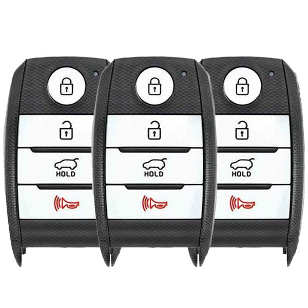 3 x 2014-2016 Kia Soul / 4-Button Smart Key / PN: 95440-B2AA0 / CQ0FN00100 (AFTERMARKET) (Pack of 3)