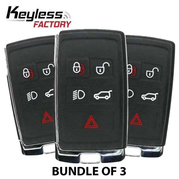 3 x 2010-2020 Jaguar / Land Rover / 5-Button Smart Key / KOBJTF10A / 315 MHz (AFTERMARKET) (Bundle of 3)