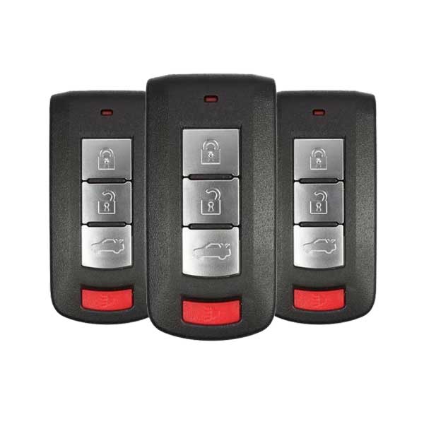 3 x 2008-2020 Mitsubishi Lancer / Outlander / 4-Button Smart Key / PN: 8637B885 / OUC644M-KEY-N (BUNDLE OF 3)