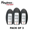 3 x 2016-2018 Nissan Altima / Maxima / 4-Button Smart Key / KR5S180144014 / IC 204 (Bundle of 3)