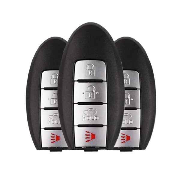 3 x 2013-2019 Nissan Sentra Versa Leaf / 4-Button Smart Key / PN: 285E3-3SG0D / CWTWB1U840 (Bundle of 3)