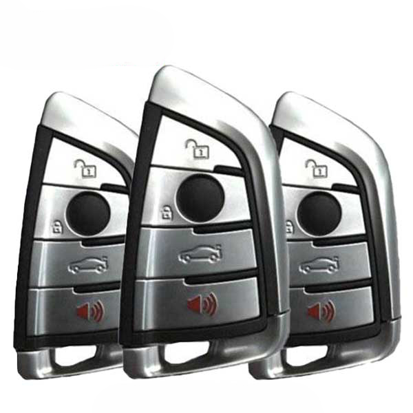 3 x 2014-2019 BMW X5 / X6 / 4-Button Smart Key / NBGIDGNG1 / FEM / BDC (315 MHz) (AFTERMARKET) (Bundle of 3)