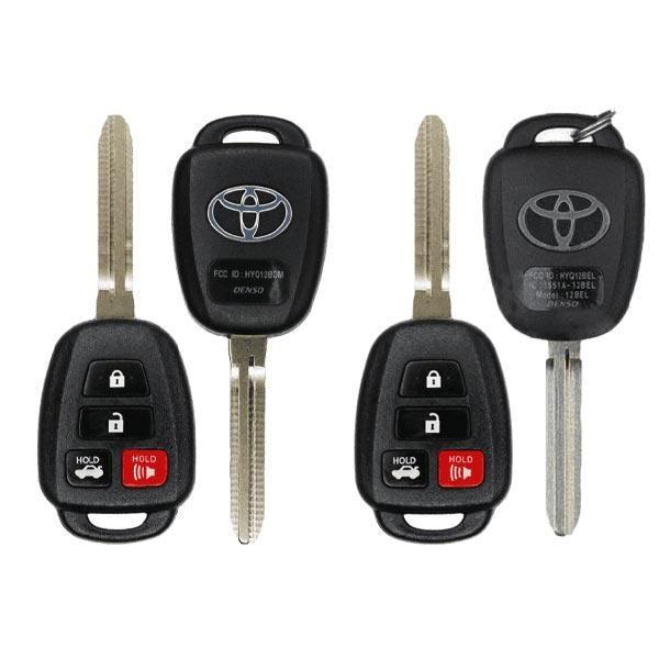 4 x 2014-2019 Toyota Corolla Camry / 4-Button Remote Head Key / HYQ12BEL / HYQ12BDM (H Chip)  (OEM Refurb) (BUNDLE OF 4)