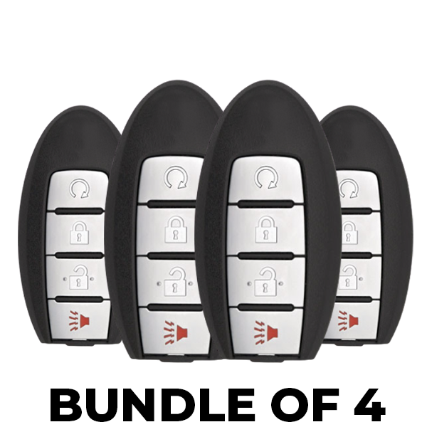 4 x 2017-2020 Nissan Rogue / 4-Button Smart Key / PN: 285E3-6FL2B / S180144109 / KR5S180144106 (Bundle of 4)