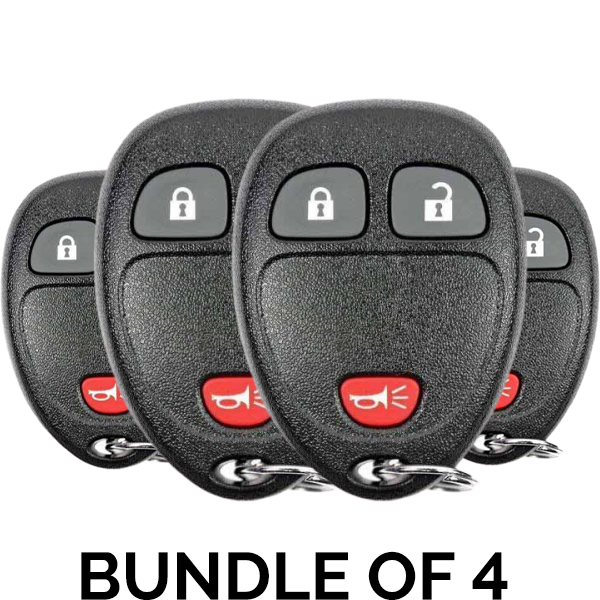 4 x 2007-2017 GM / 3-Button Keyless Entry Remote / OUC60270 (BUNDLE OF 4)
