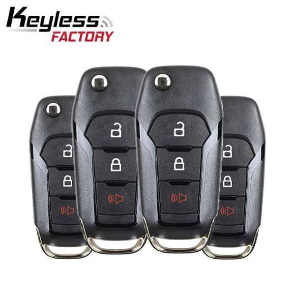 4 x 2015-2022 Ford / 3-Button Flip Key / PN: 164-R8130 / N5F-A08TAA (Pack of 4)