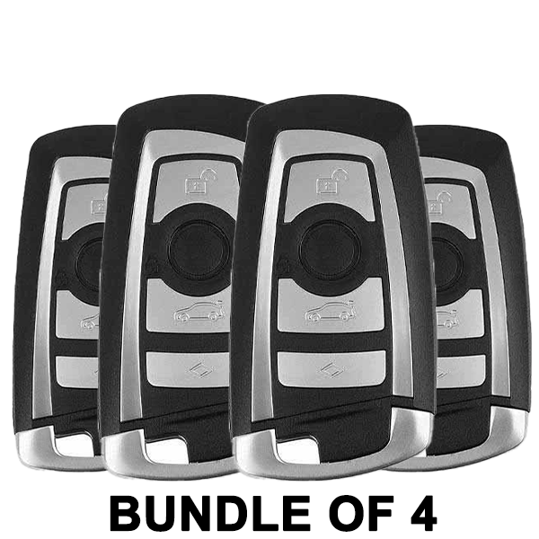 4 x 2009-2014 BMW 3 / 4 / 5 Series / 4-Button Smart Key / CAS 4+ / FEM / EWS5 / 315 MHz (BUNDLE OF 4)