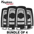 4 x 2009-2014 BMW 3 / 4 / 5 Series / 4-Button Smart Key / CAS 4+ / FEM / EWS5 / 315 MHz (BUNDLE OF 4)