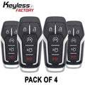 4 x 2013-2020 Ford Mustang Lincoln / 5-Button Smart Key / M3N-A2C31243300 (Bundle of 4)