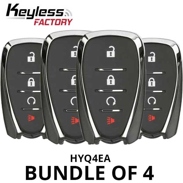 4 x 2016-2022 Chevrolet Cruze Traverse Volt / 4-Button Smart Key / HYQ4EA (Bundle of 4)