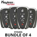 4 x 2016-2022 Chevrolet Cruze Traverse Volt / 4-Button Smart Key / HYQ4EA (Bundle of 4)
