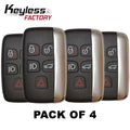 4 x 2011-2019 Jaguar Land Rover Range Rover / 5-Button Smart Key / PN: 5E0B40287 / KOBJTF10A (AFTERMARKET) (Bundle of 4)