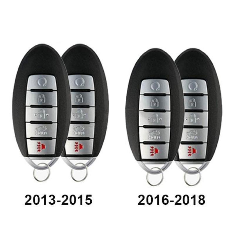 4 x 2013-2018 Nissan Infiniti / 5-Button Smart Key / KR5S180144014 (Bundle of 4)