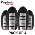 4 x 2015-2018 Nissan Pathfinder / Murano / 5-Button Smart Key / KR5S180144014 / IC 204 (Pack of 4)