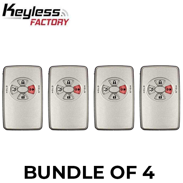 2005-2007 Toyota Avalon / 4-Button Smart Key / PN: 89904-07030 / HYQ14AAF (AFTERMARKET) (BUNDLE OF 4)