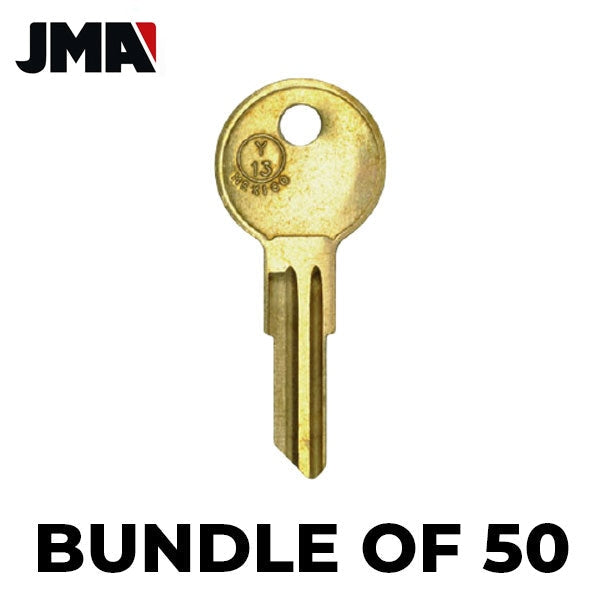 50 x Y13 / 9119 / Yale 5-Wafer Cabinet Key Blank (JMA YA-44E) (BUNDLE OF 50)