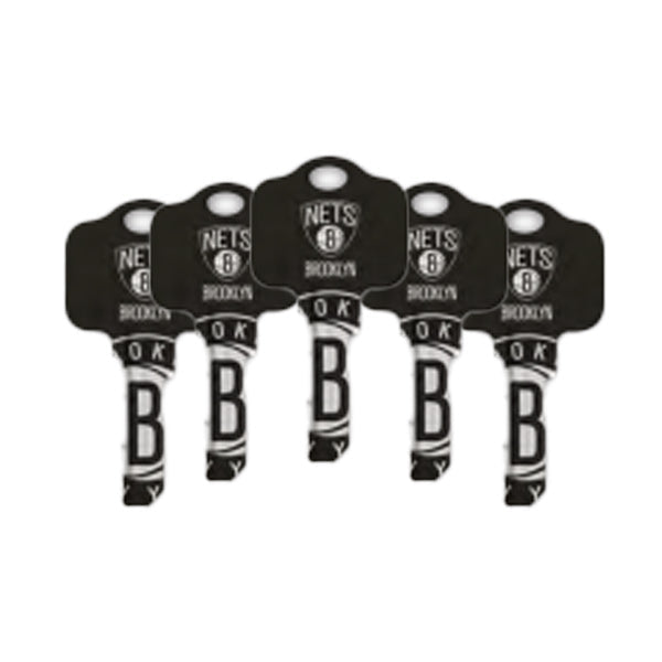 Ilco - NBA TeamKeys - Key Blank - Brooklyn Nets - SC1 (5 Pack)
